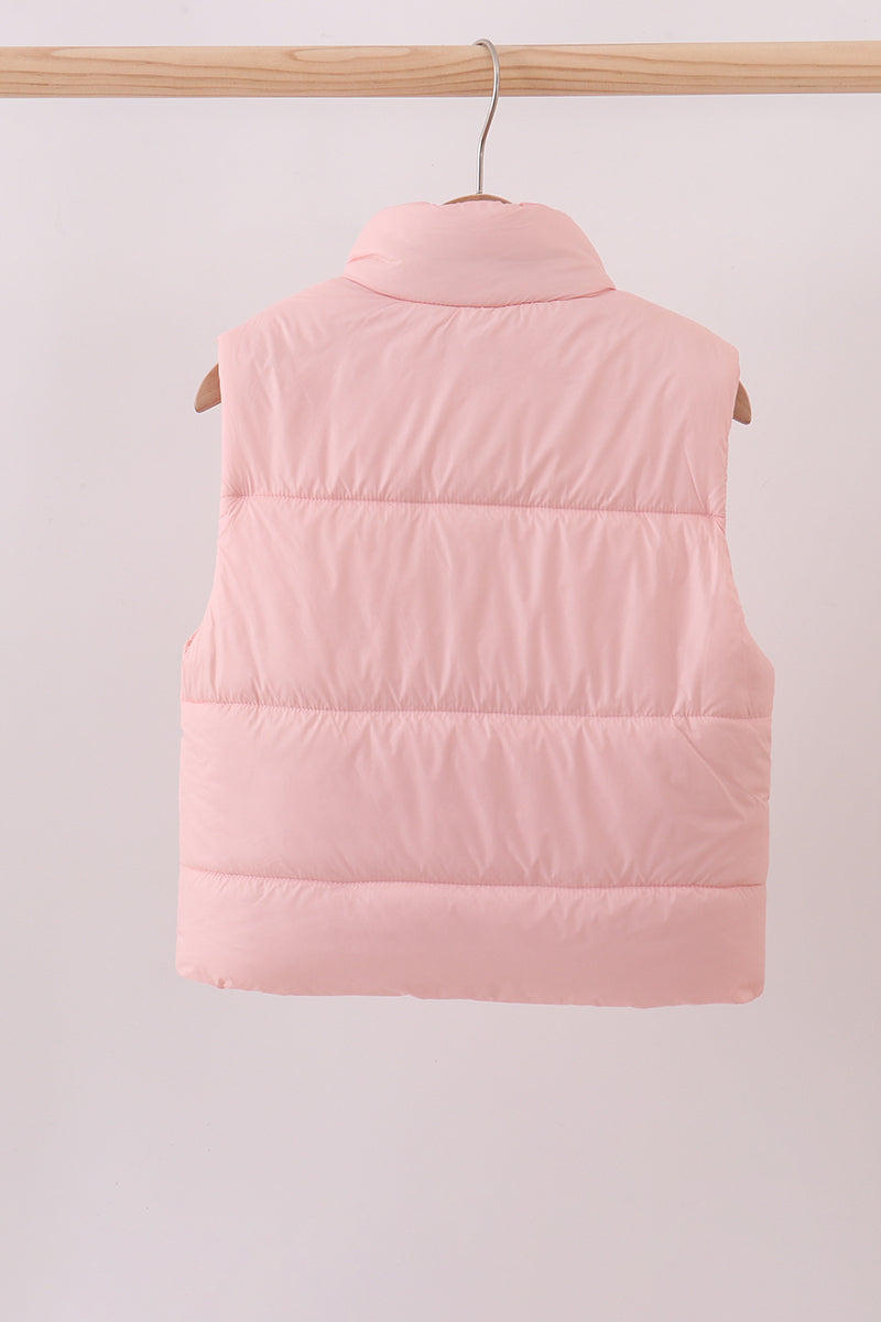 Pink mom&me puffer vest