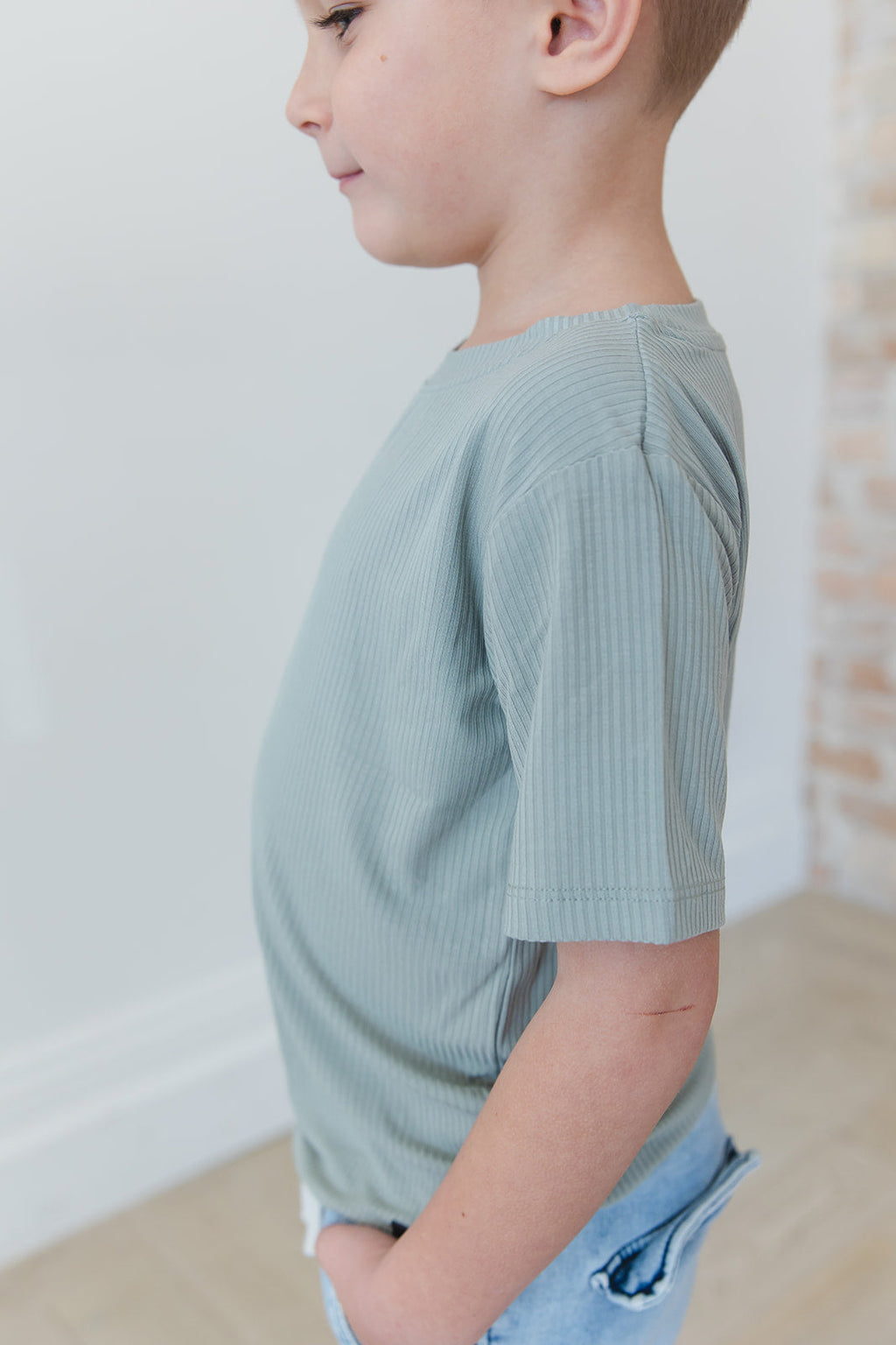 Sage (ribbed) - Everyday Tee