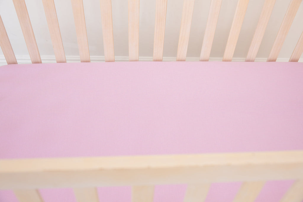 (SOLID, ribbed) Saltwater Princess - Crib Sheet