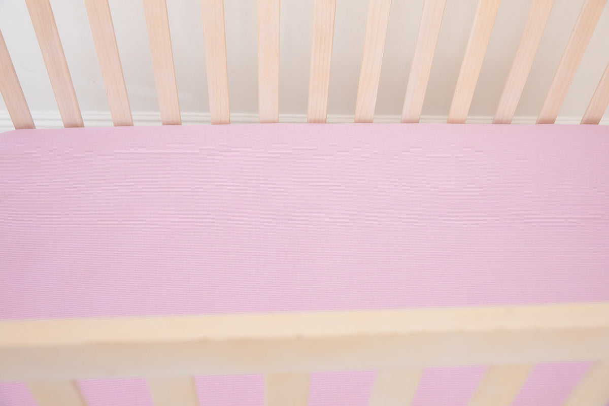 (SOLID, ribbed) Saltwater Princess - Crib Sheet