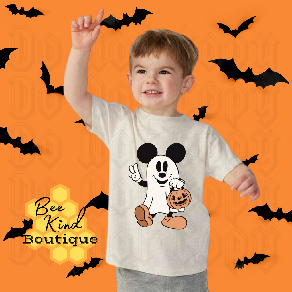 PREORDER Toddler "Ghost Mouse” Halloween Design