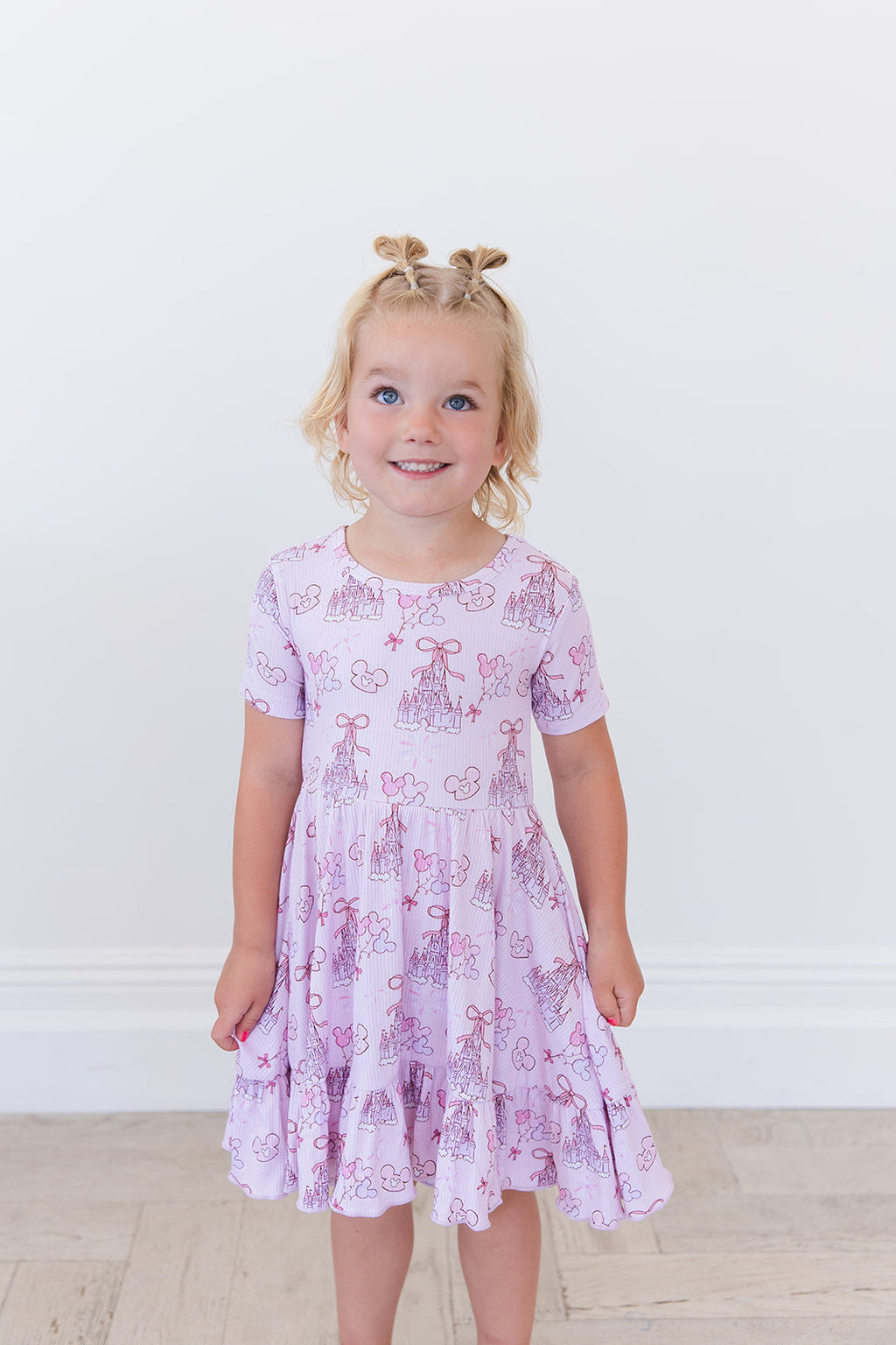 Coquette Castles (ribbed) - Ruffle Dress