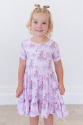 Coquette Castles (ribbed) - Ruffle Dress