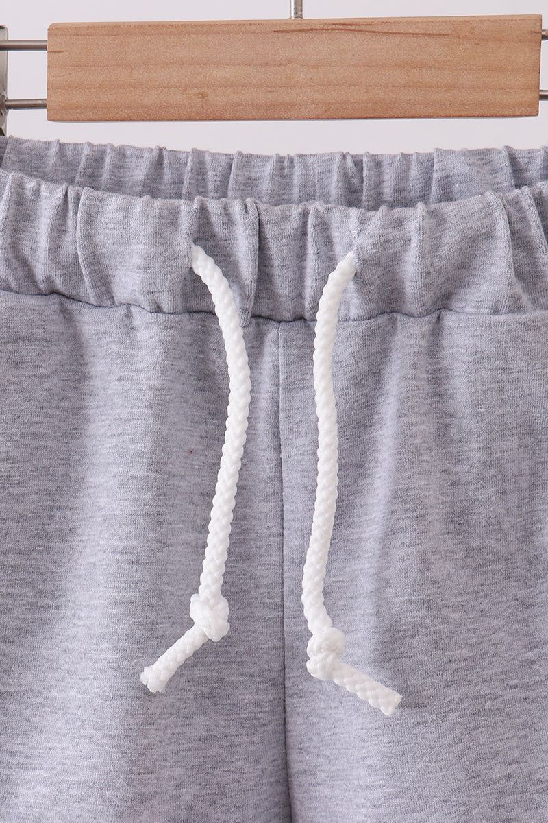 Premium Grey drawstring shorts