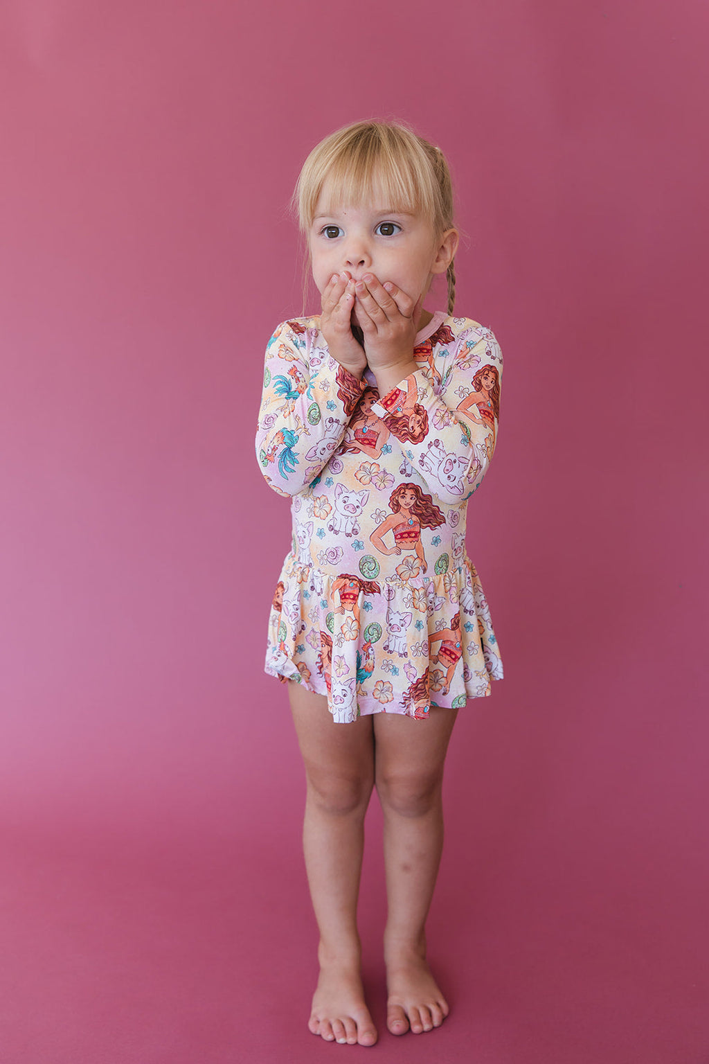 (PINK) Beyond the Reef - Bodysuit Dress