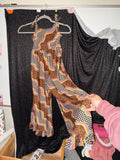 Handmade Wavy Checkered Romper- 5T