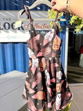 Handmade Spooky Ice Cream Cones Twirl Dress-