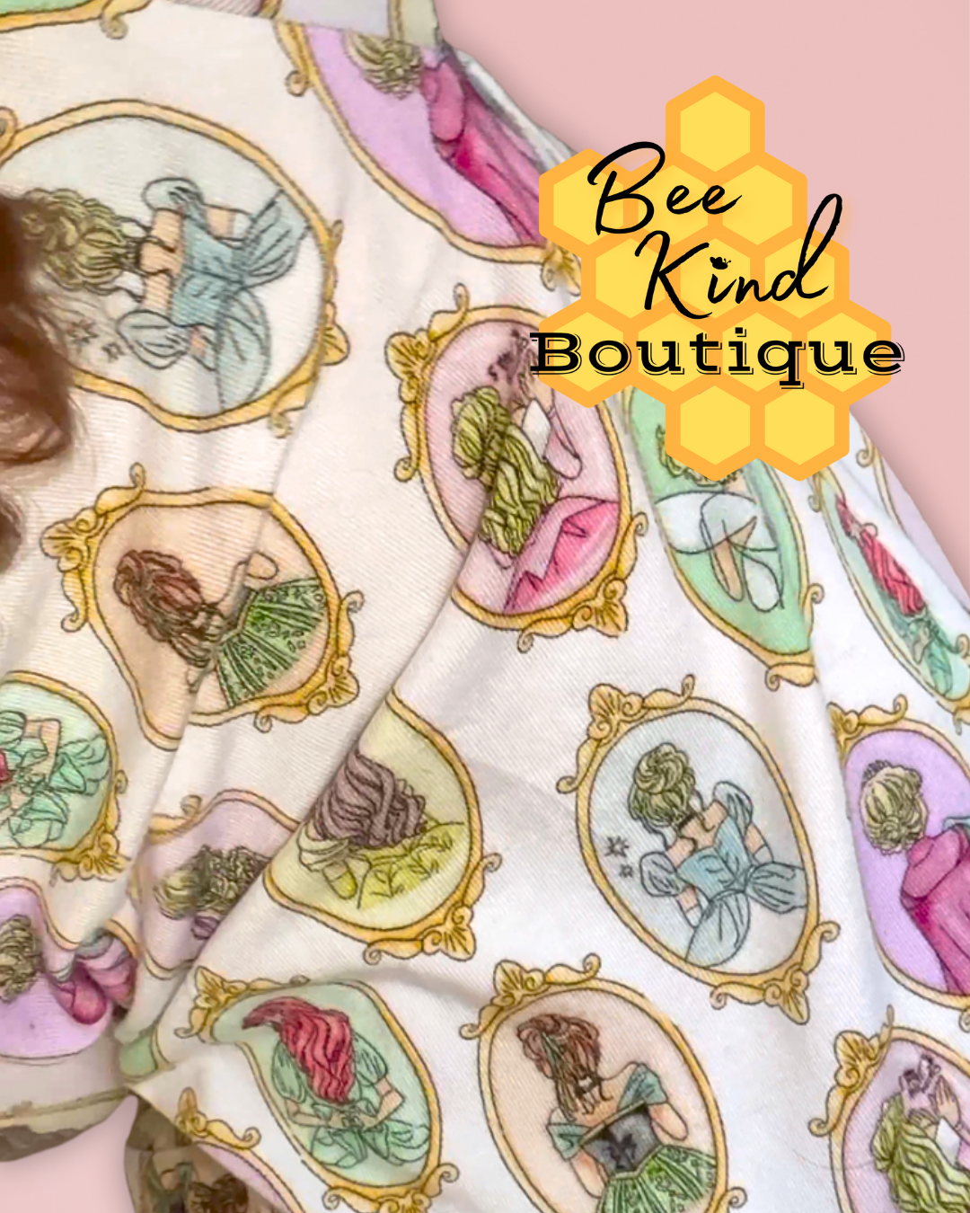 “Fairytale Frames” Princess Bamboo Pajamas