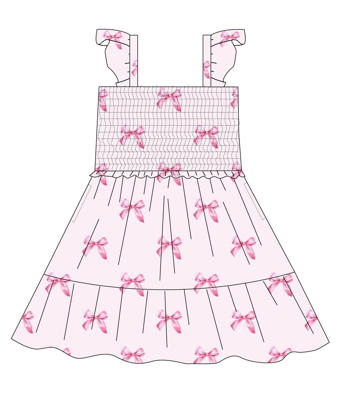 Bella - Smocked Dress