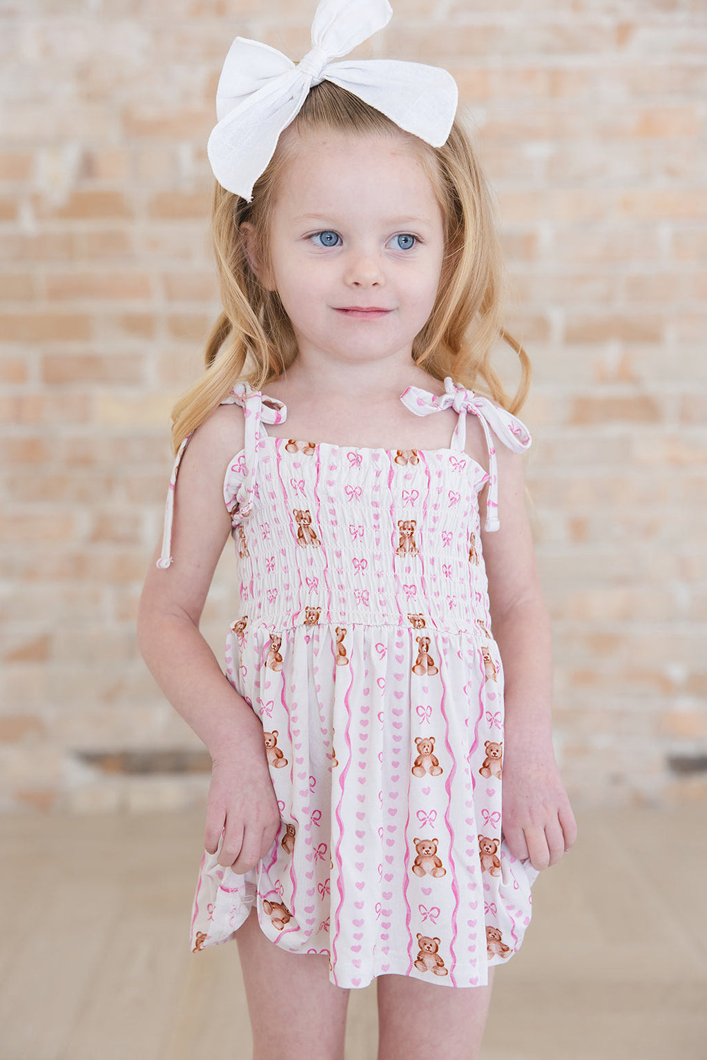 Cherie - Smocked Diaper Dress Set