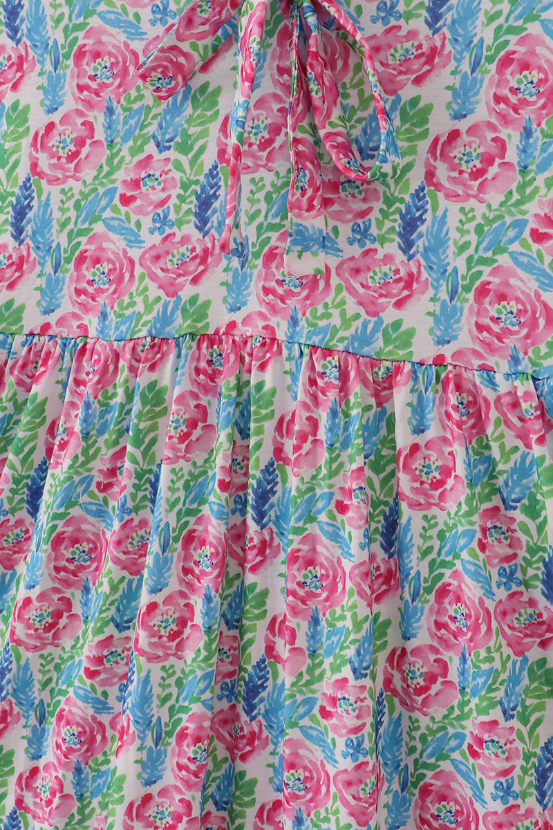Pink paradise mom dress