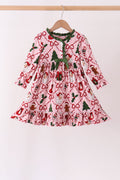 Pink Christmas Tree Bamboo Dress