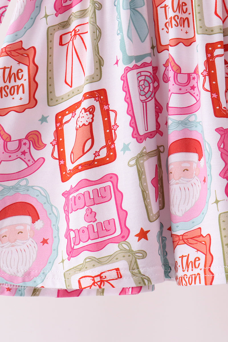 Red Santa Carousel Pajama Set