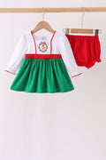 Green Gingerbread Smocked Bloomer Set