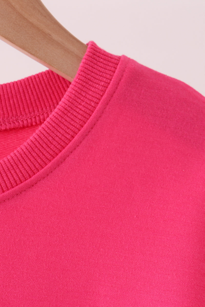 Hot Pink Santa Sequin Top