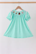 Green Character Smocked Dress