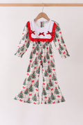 Red Velvet Ruffle jumpsuit