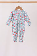 Sage santa claus bamboo romper