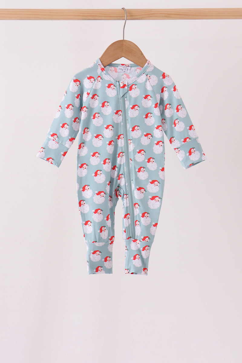 Sage santa claus bamboo romper