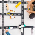 Roadway tape 4-rolls: "He can play with his cars anywhere!"