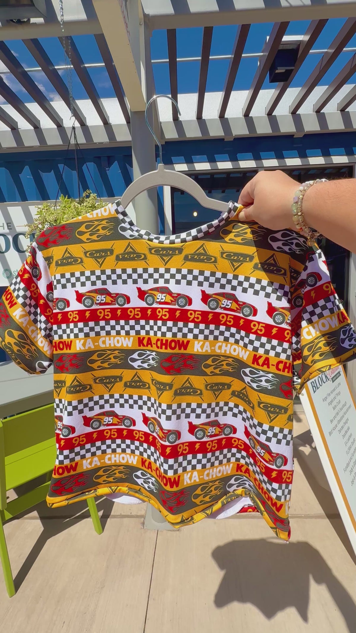 Handmade Ka-Chow Striped Oversized Tee- 5T
